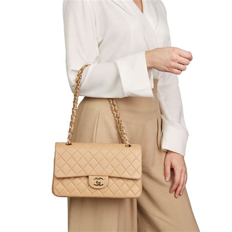 chanel beige iridescent classic flap|chanel classic flap bag vintage.